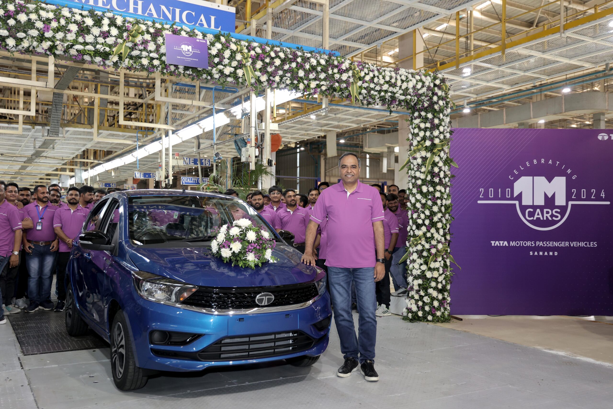 Sanand plant achieves landmark; Tata Motors roll out over 1 million cars