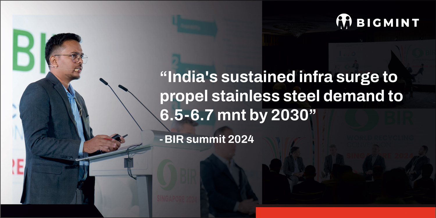 India’s stainless steel demand set for sustained growth amid economic expansion, infra development- BIR summit