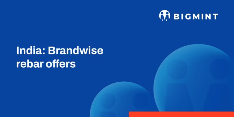 India’s brand-wise rebar offers from BF and IF route mills – 29 Nov