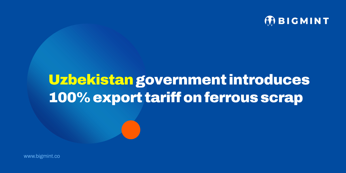 Uzbekistan’s government introduces 100% export tariff on ferrous scrap