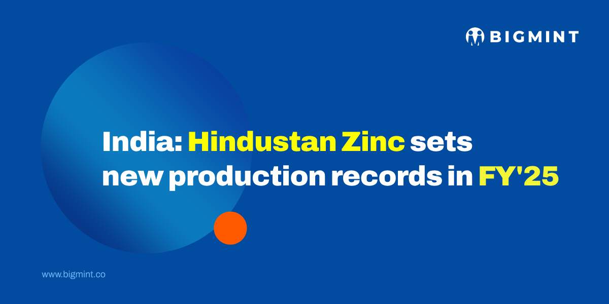 India: Hindustan Zinc sets new production records in FY’25