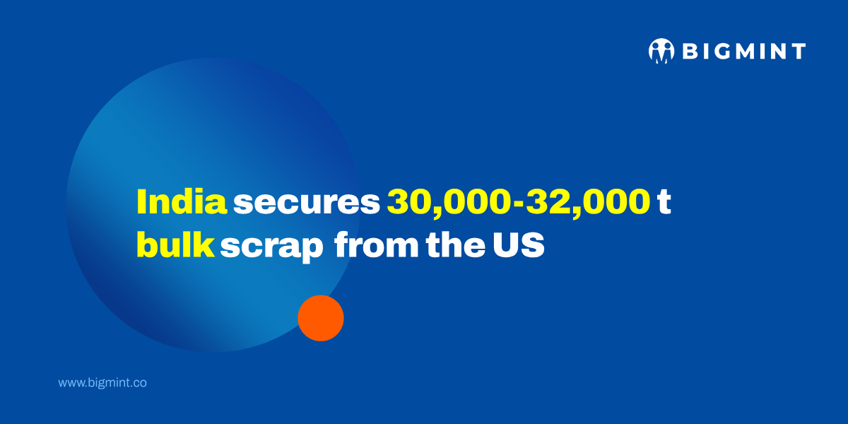 India concludes bulk scrap booking from US