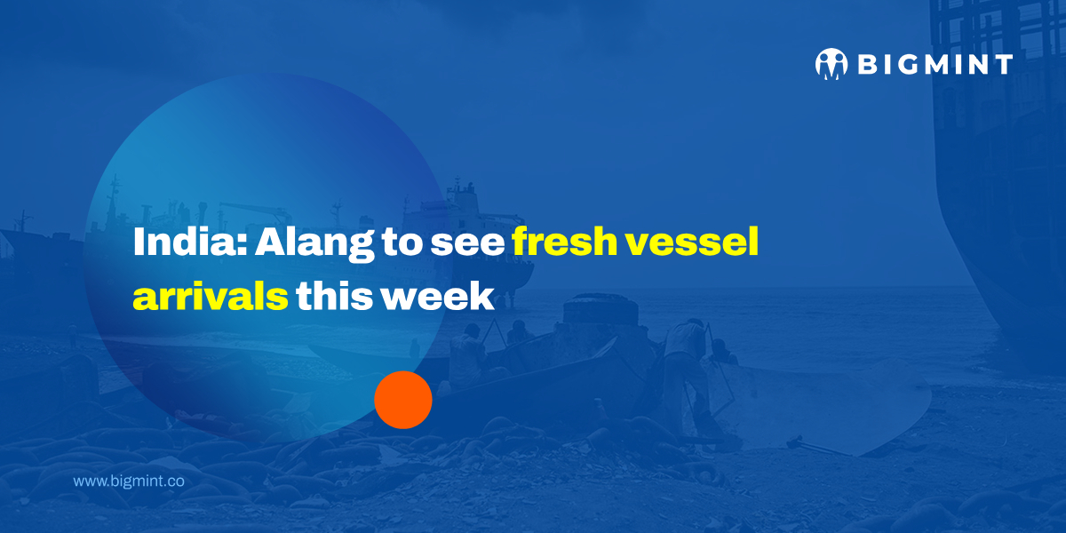 India: Alang to see fresh vessel arrivals this week