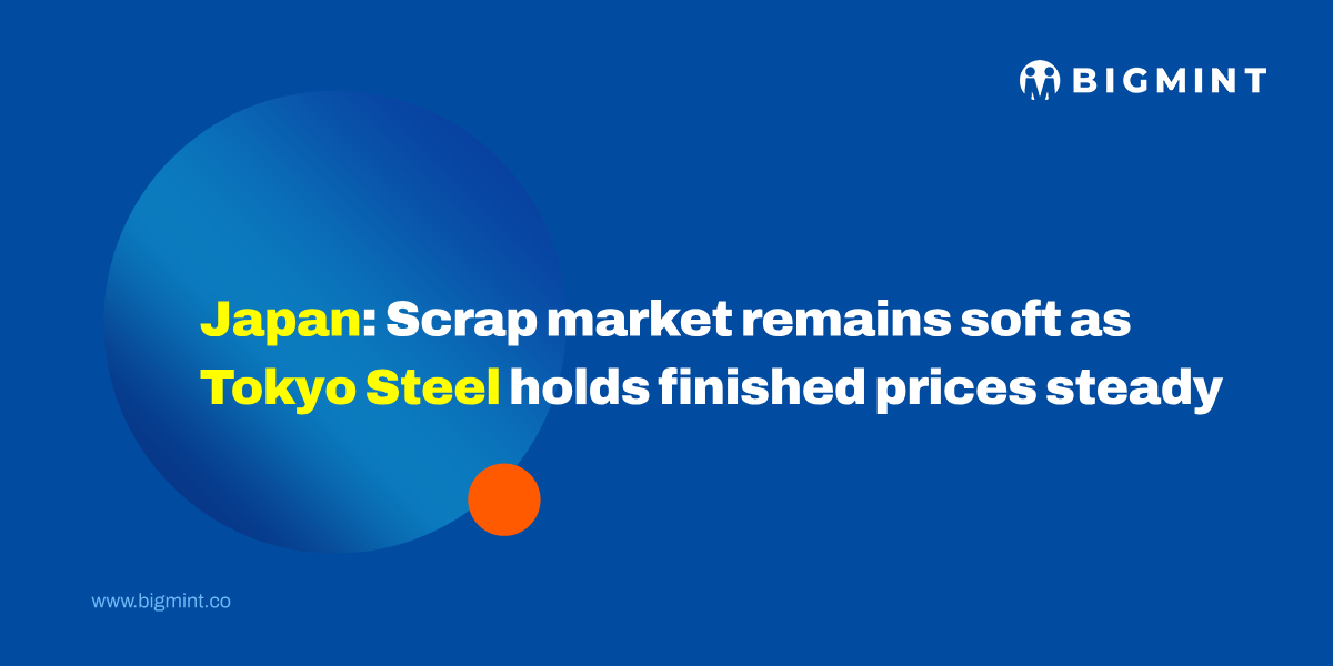 Japan: Scrap market remains soft as Tokyo Steel holds finished prices steady