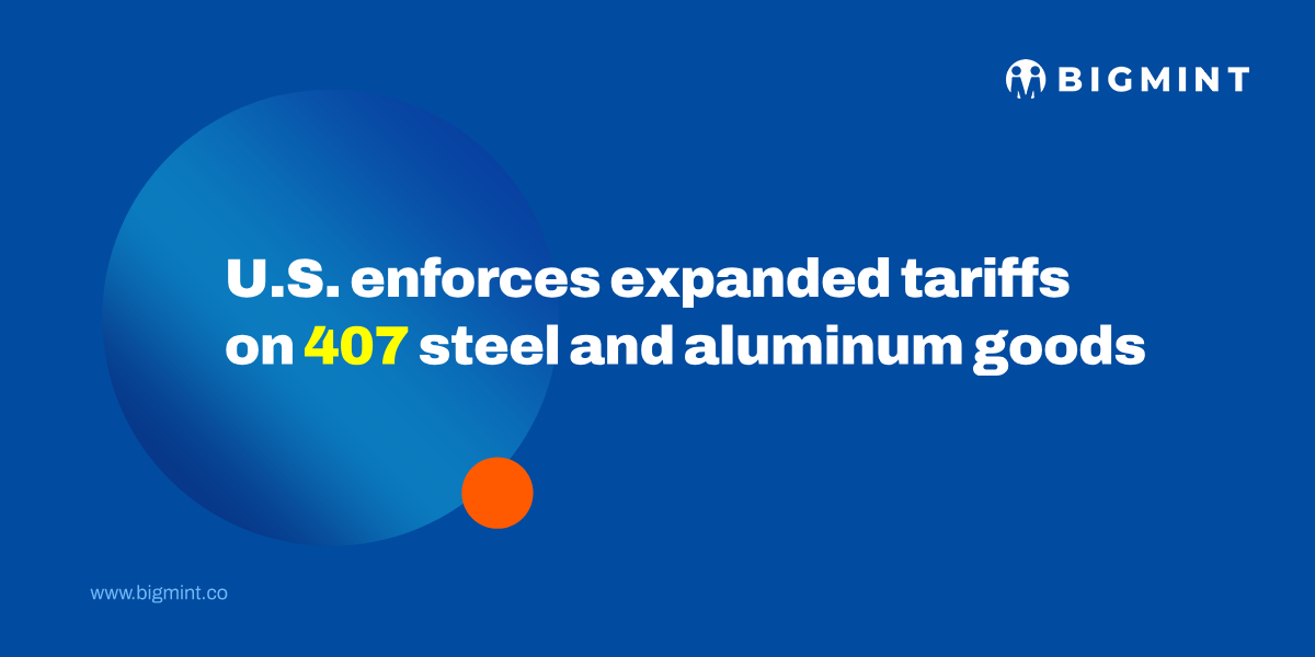 US expands 50% tariffs on steel-, aluminum-based goods as new rules take effect