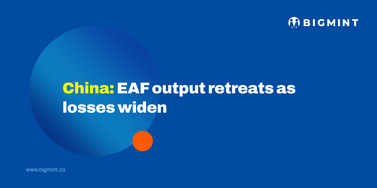 China: EAF output retreats as losses widen