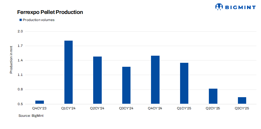 Ukraine: Ferrexpo suspends pellet output after missile strikes hit power grid