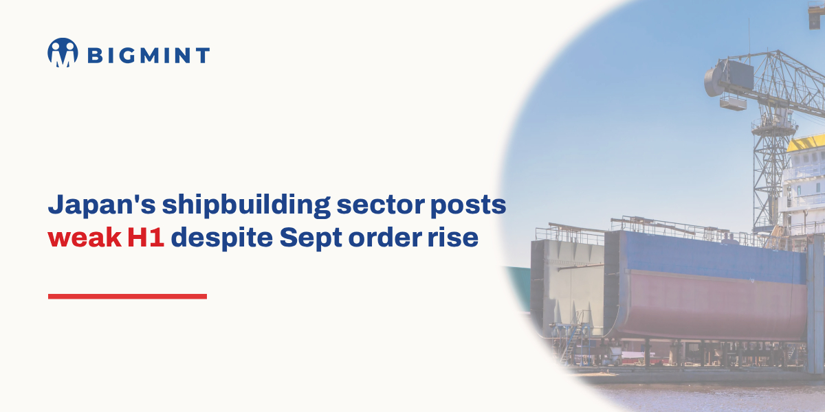 Japan’s shipbuilding sector witnesses weak H1CY’25 despite Sep’25 order surge