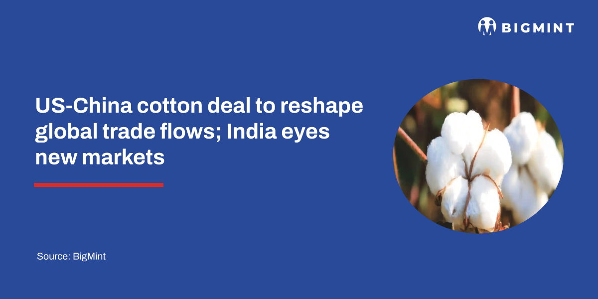 US-China cotton deal set to reshape global trade flows; India eyes new markets