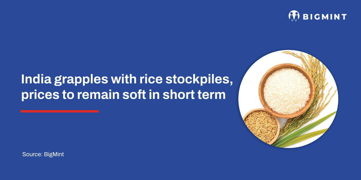 India grapples with rice stockpiles, prices to remain soft in short term