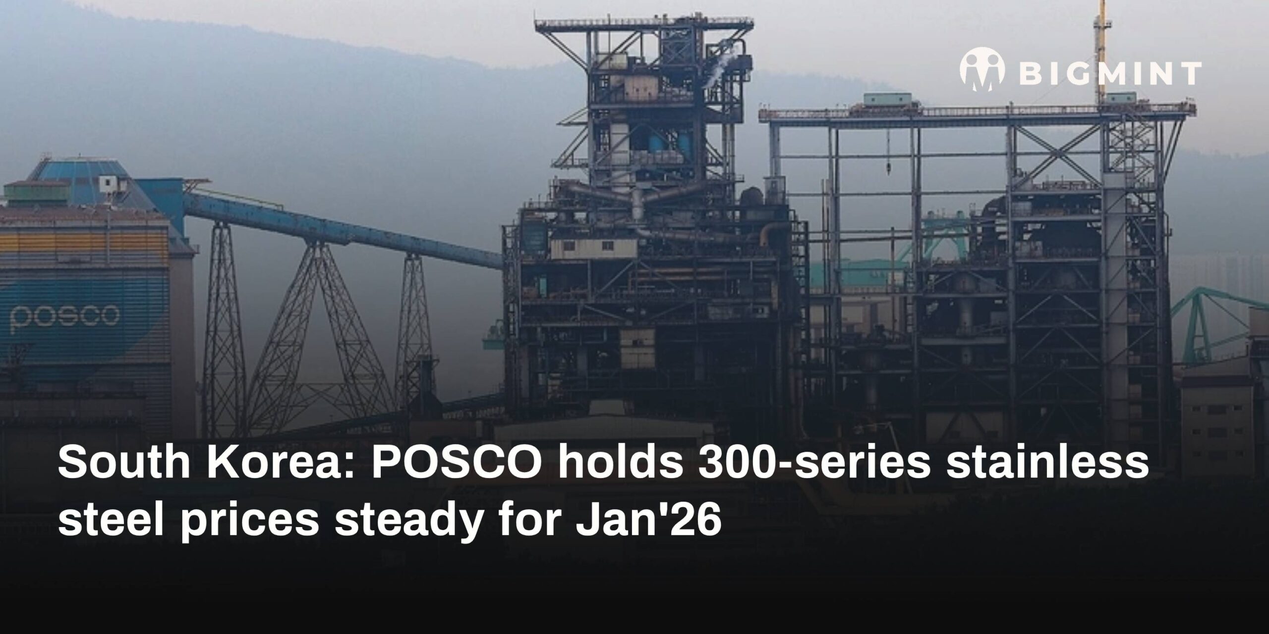 South Korea: POSCO holds 300-series stainless steel prices steady for Jan’26