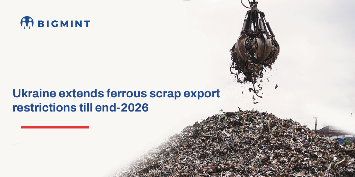 Ukraine extends ferrous scrap export restrictions till end-2026