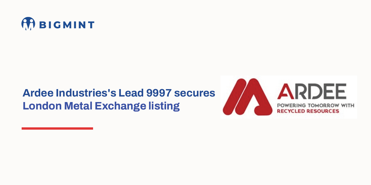 Ardee Lead 9997 listed on London Metal Exchange