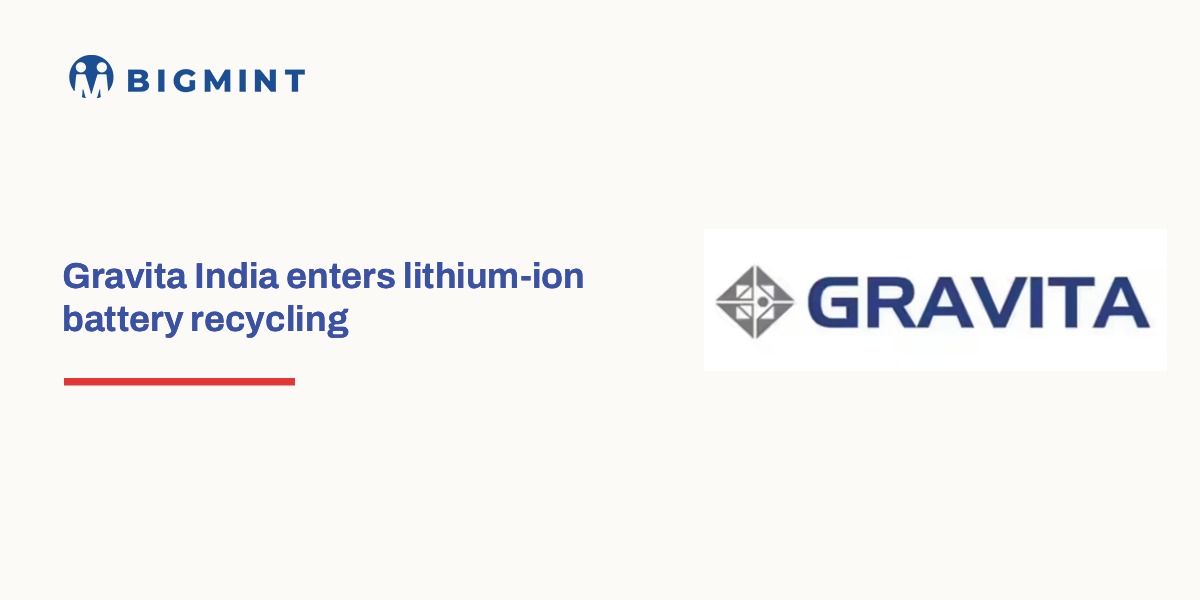 Gravita India starts lithium-ion battery recycling facility in Gujarat