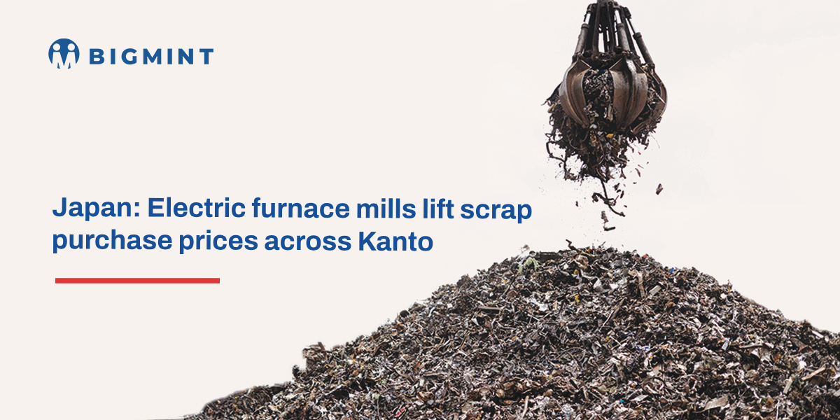 Japan: Electric furnace mills lift scrap purchase prices across Kanto