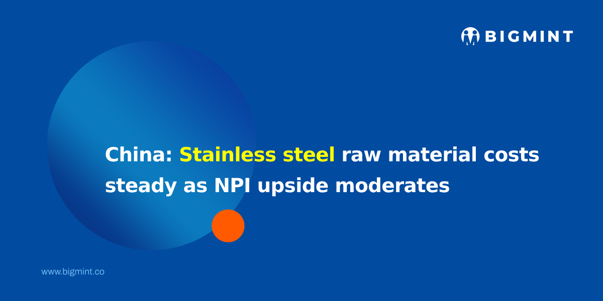 China: Stainless steel raw material costs steady as NPI upside moderates