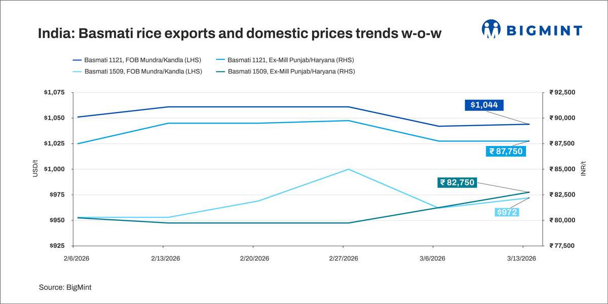 Indian basmati rice prices show resilience despite export disruptions to Middle East