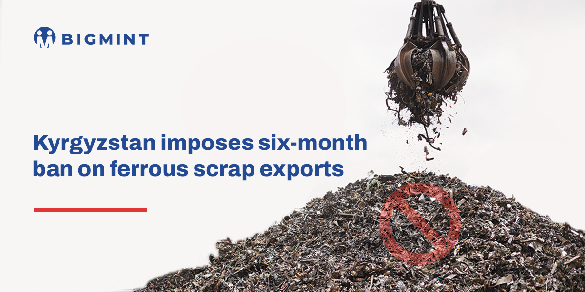 Kyrgyzstan: Government imposes six-month ban on ferrous scrap and steel ingot exports
