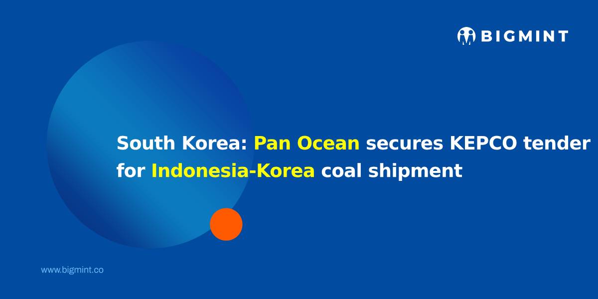 South Korea: Pan Ocean secures KEPCO tender for Indonesia-Korea coal shipment