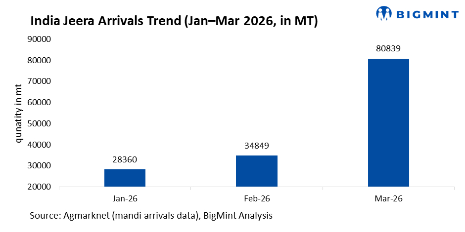 India: Jeera prices inch up; strong domestic demand offsets rising arrivals