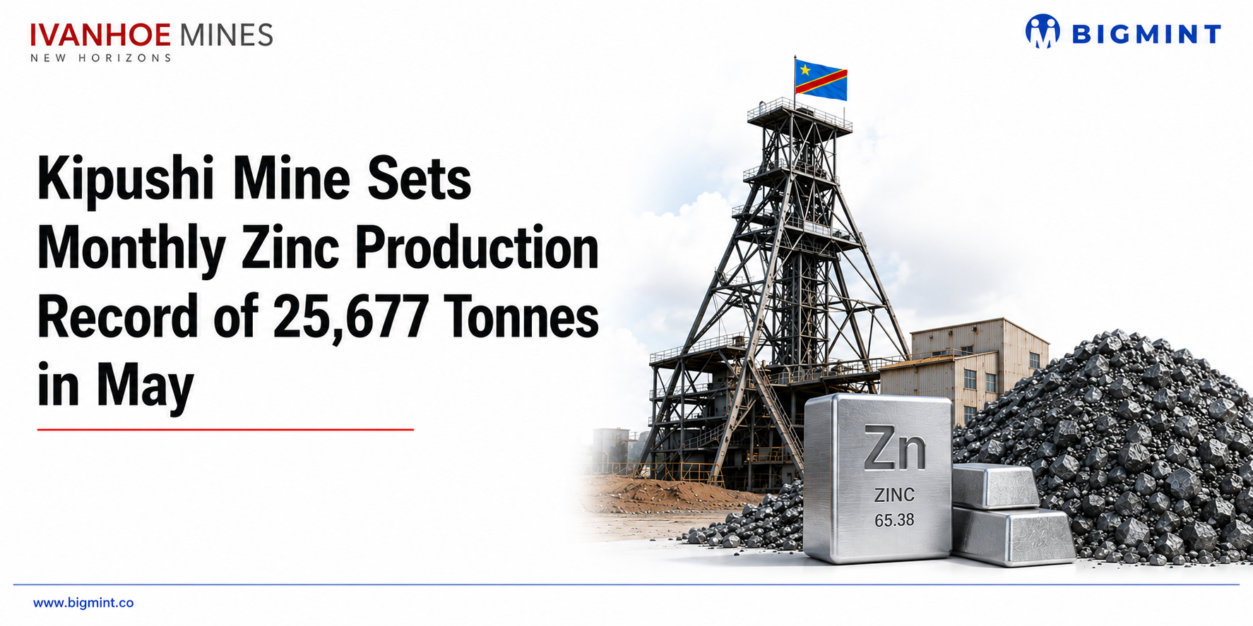 DR Congo: Ivanhoe’s Kipushi mine hits record zinc output in May