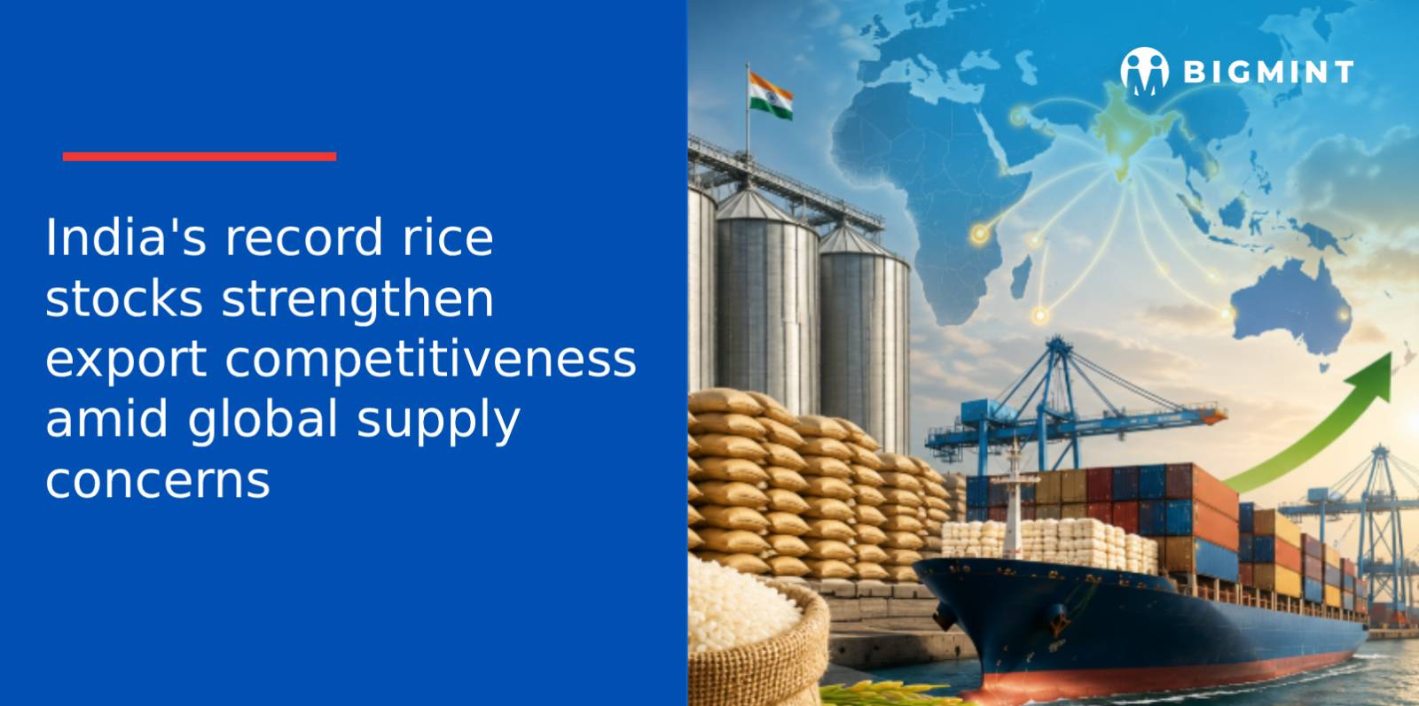 India’s record rice stocks strengthen export competitiveness amid global supply concerns