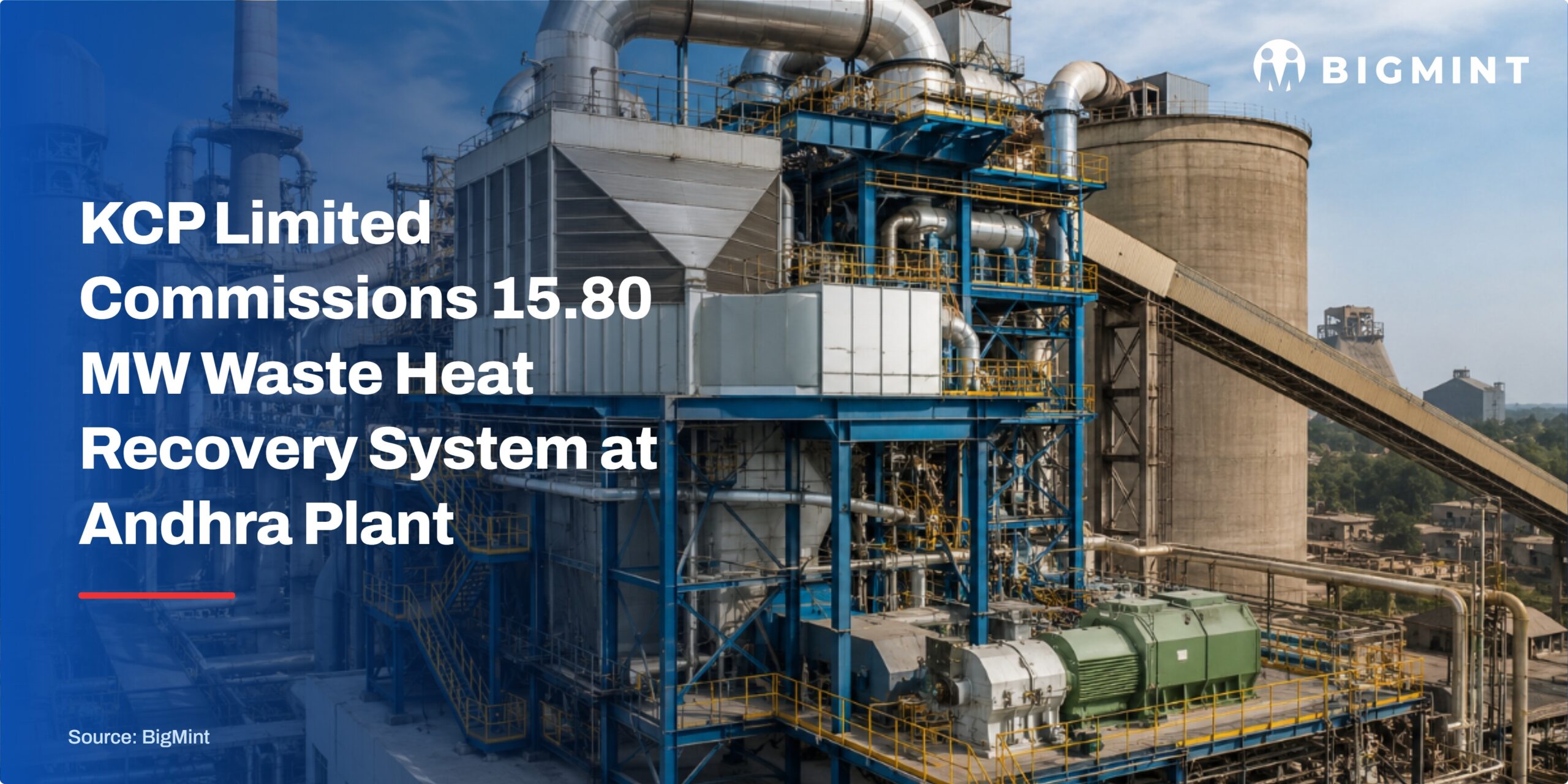 India: KCP strengthens cost competitiveness with 15.8 MW waste heat recovery project