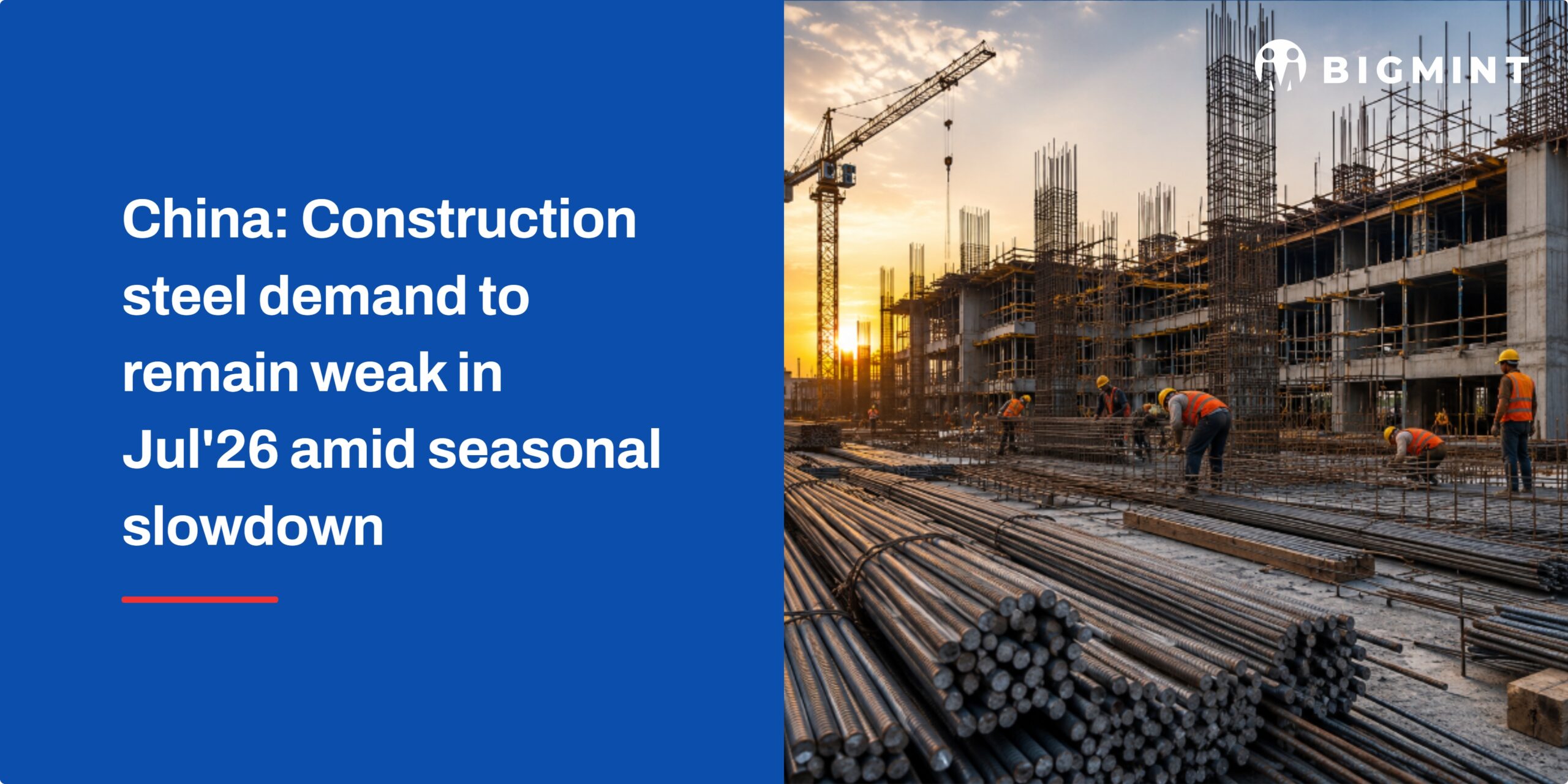 China: Construction steel demand to remain weak in Jul’26 amid seasonal slowdown