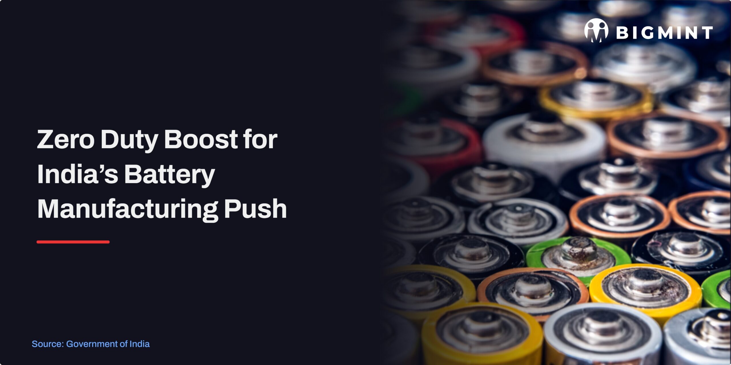 India waives customs duty on lithium-ion cell machinery to boost domestic battery manufacturing