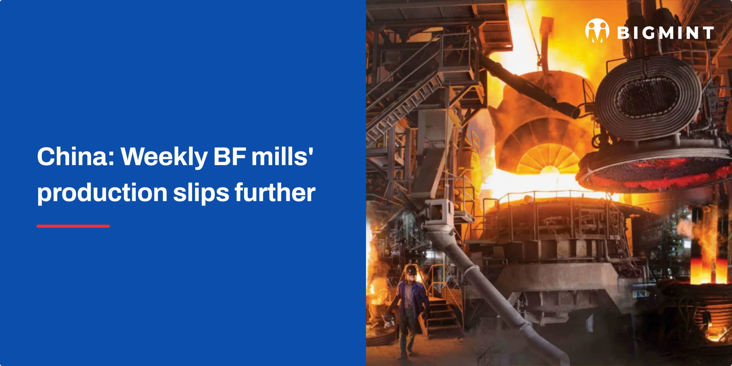 China: Weekly BF mills’ production slips further
