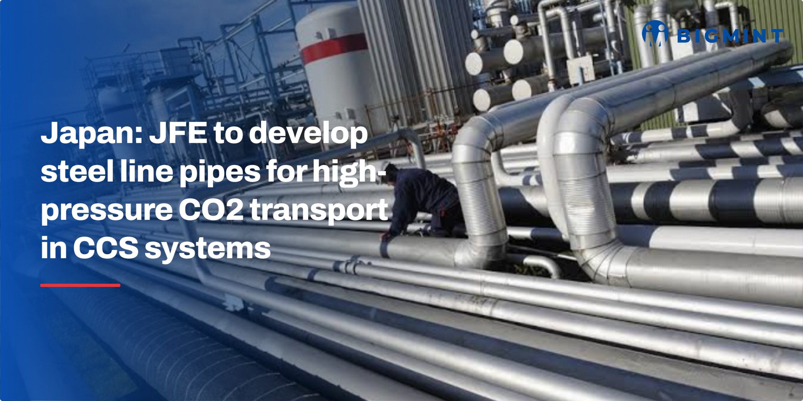 Japan: JFE to develop steel line pipes for high-pressure CO2 transport in CCS systems
