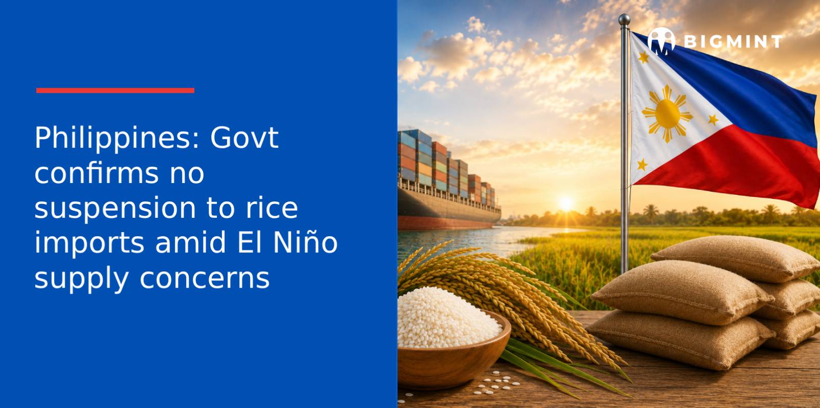 Philippines: Govt confirms no suspension to rice imports amid El Niño supply concerns