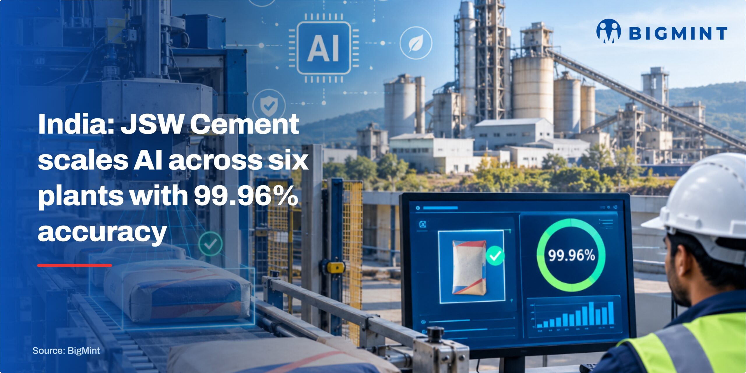 India: JSW Cement scales AI deployment across six plants with 99.96% packer accuracy