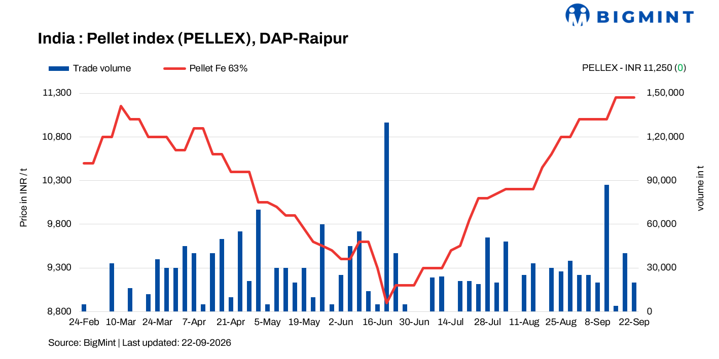 India: PELLEX hold firm amid elevated raw material costs
