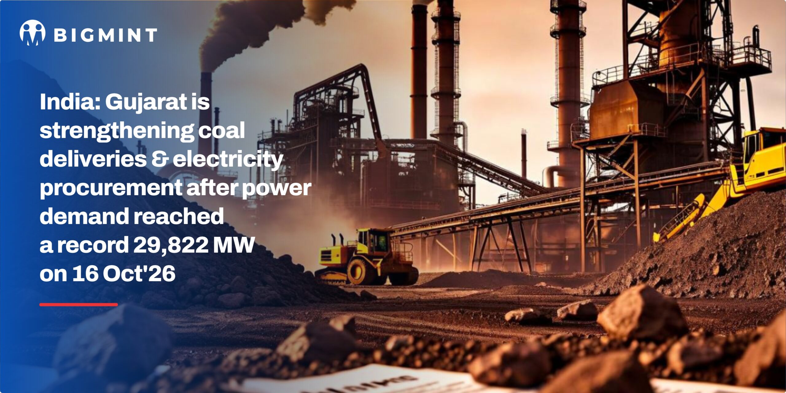 India: Gujarat secures coal supplies as record power demand prompts industrial load shifting