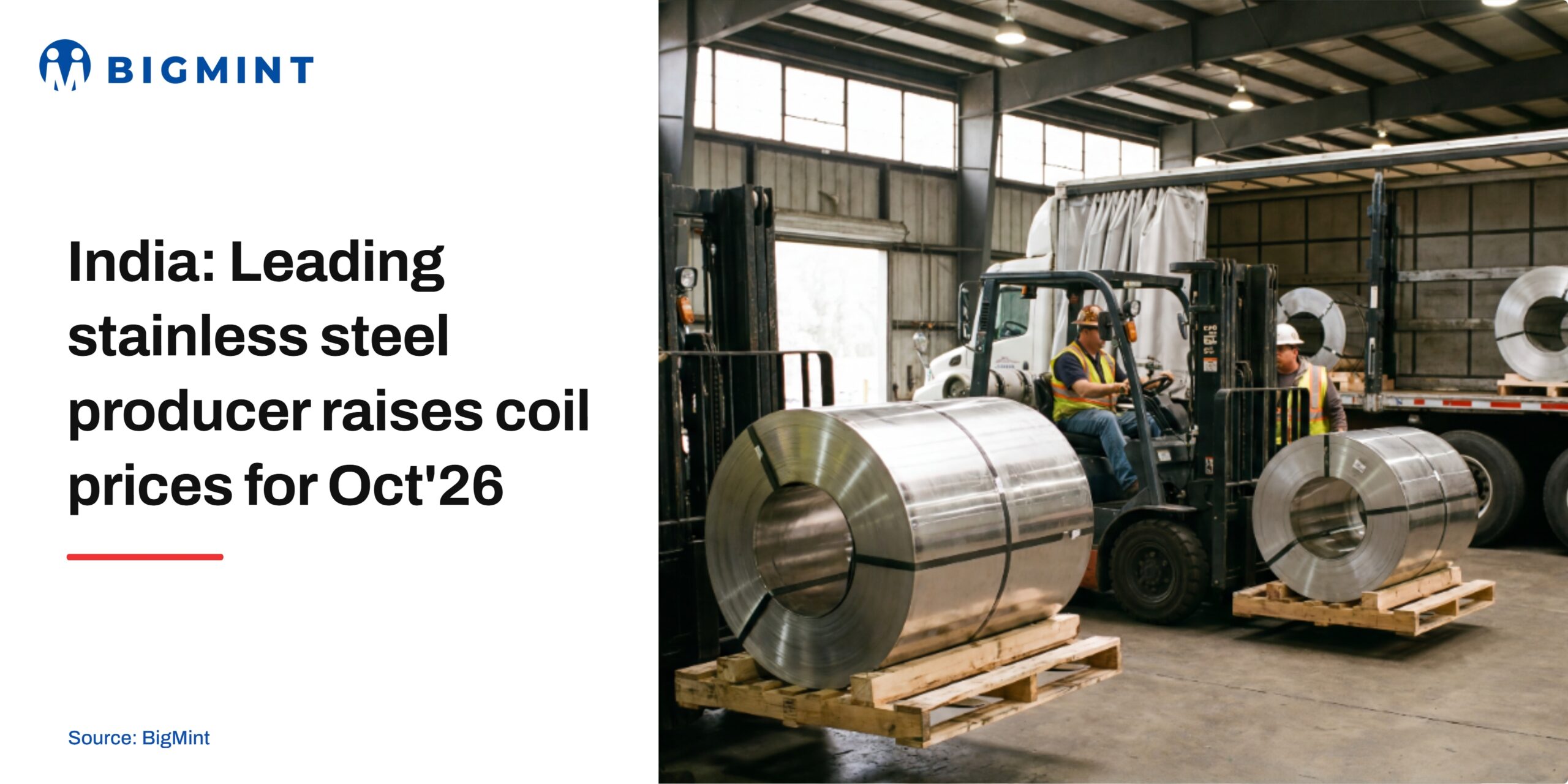 India: Leading stainless steel producer raises coil prices for Oct’26